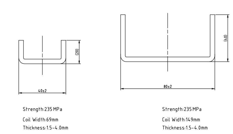 4mm U Channel Forming Machine