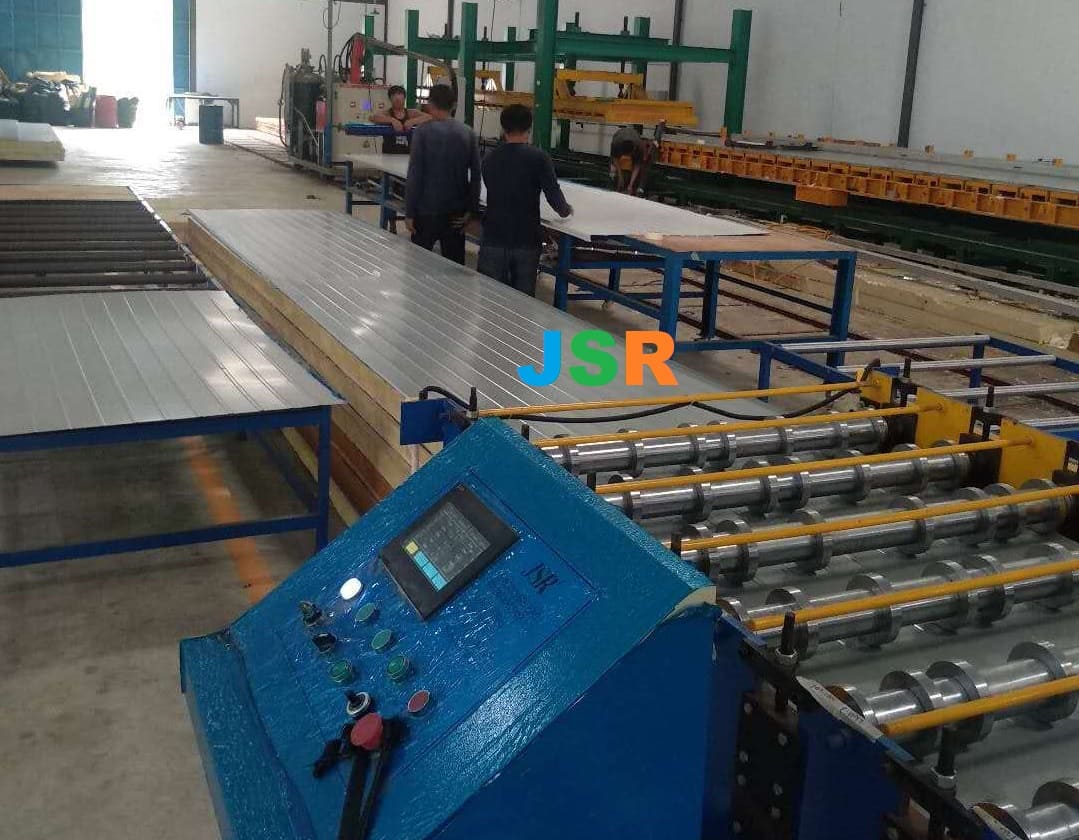 SANDWICH PANEL STEEL SHEET FACING MACHINE