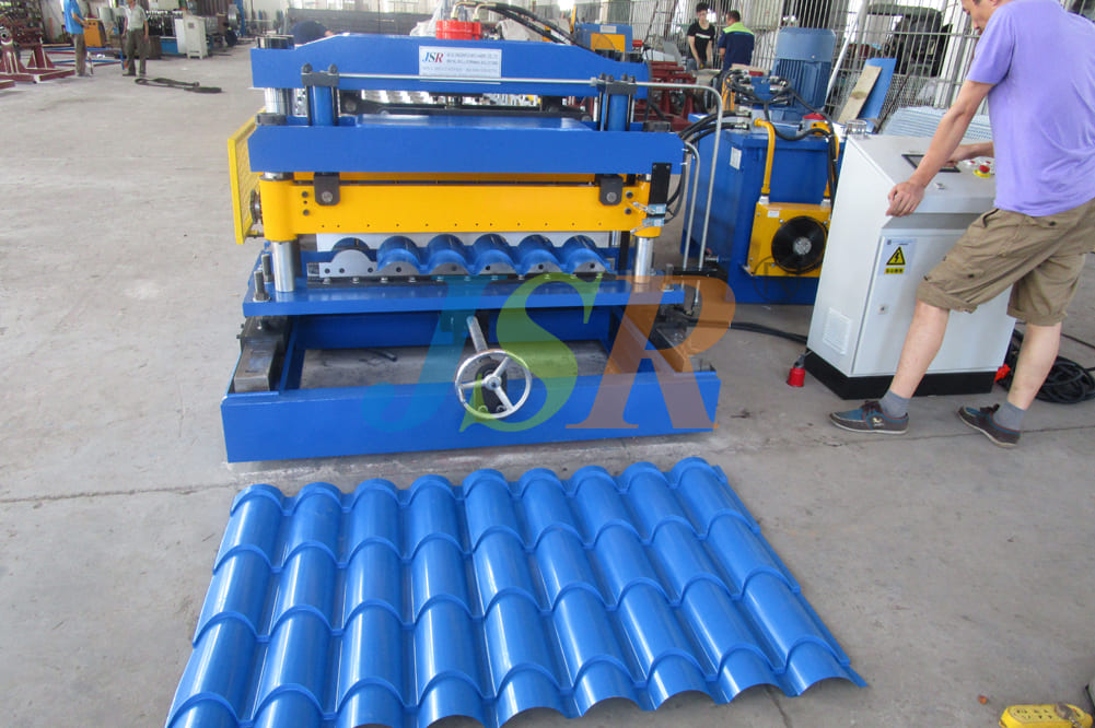 India-step tile forming machine