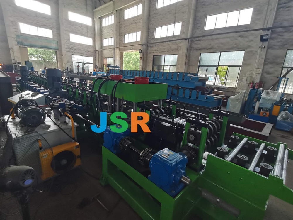 highway guardrail machine