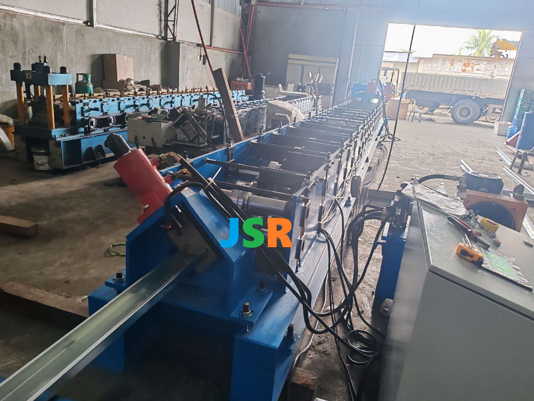 metal door frame machine