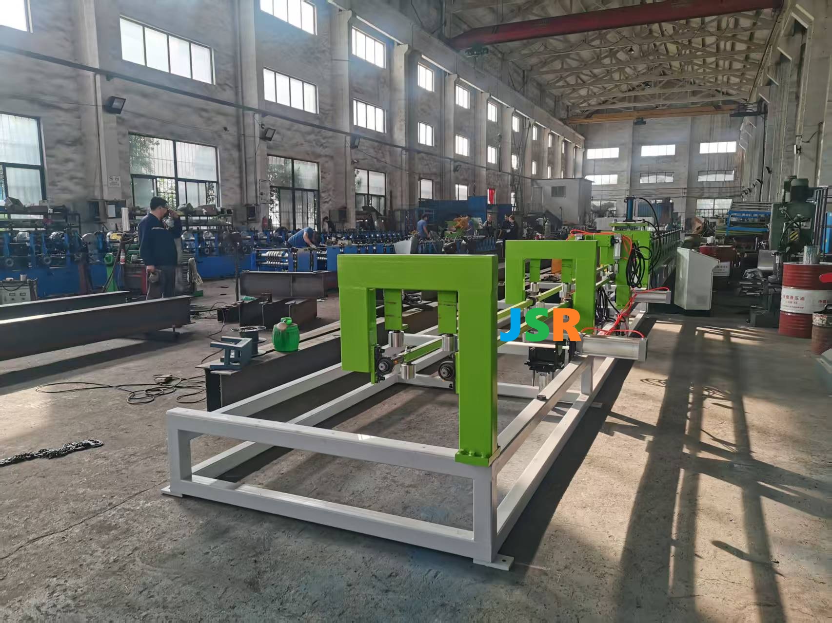 omega profile steel roll forming machine