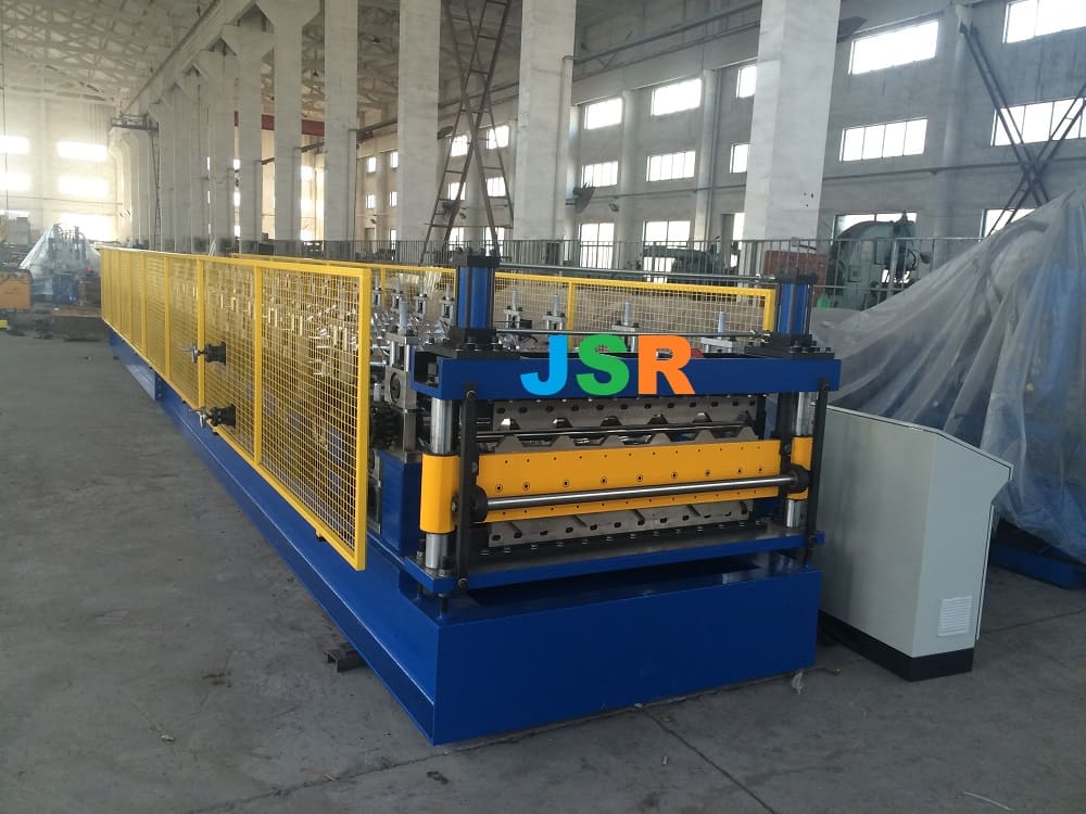 single skin roofing sheet double layer machine