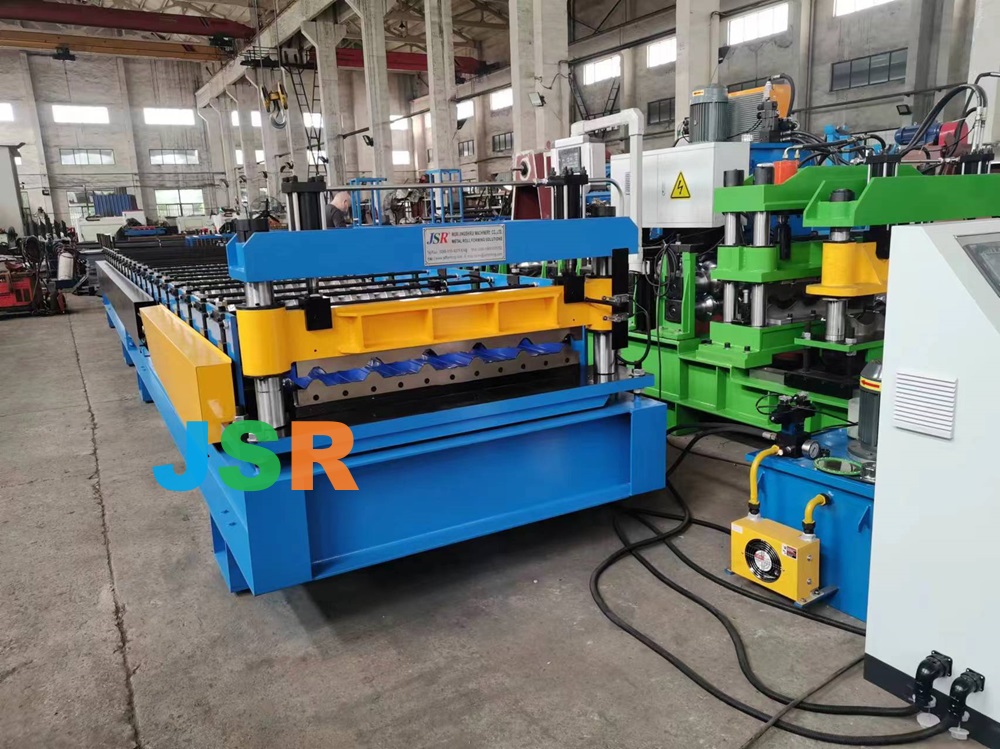 trapezoidal profile roofing sheet machine